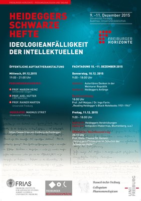 Heideggers "Schwarze Hefte" - Ideoologieanfälligkeit der Intellektuellen