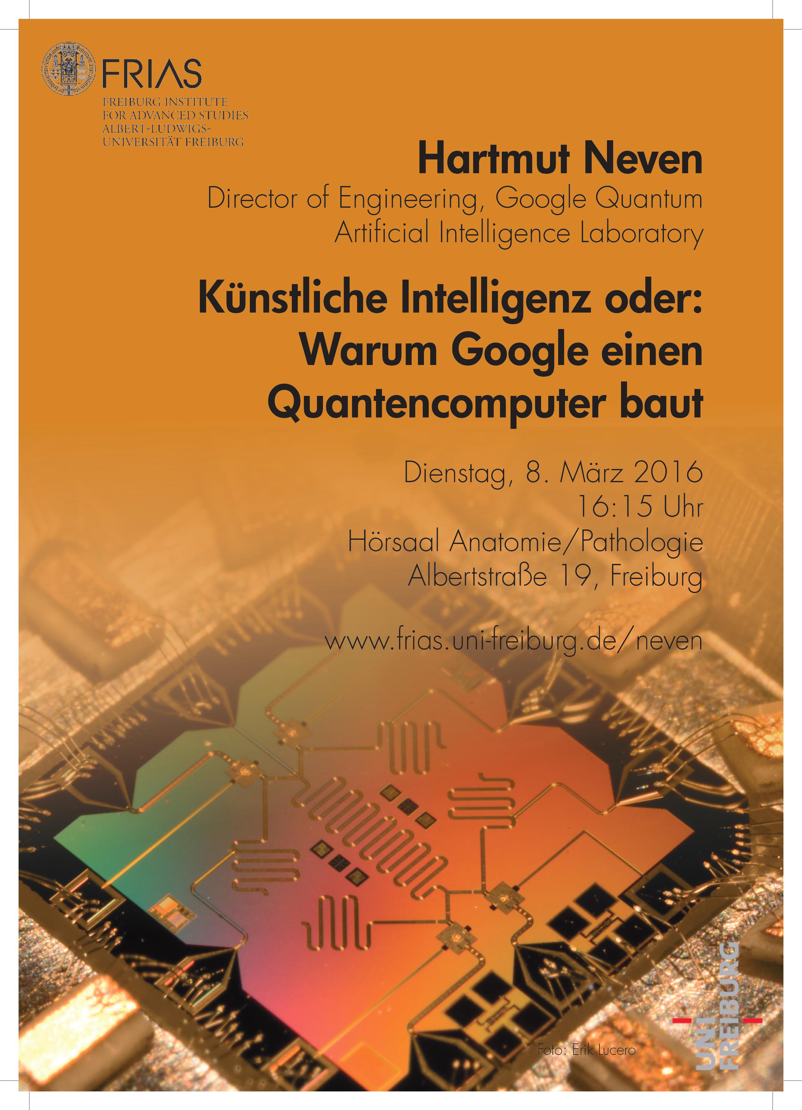 Hartmut Neven (Google): Künstliche Intelligenz oder: Warum Google einen 