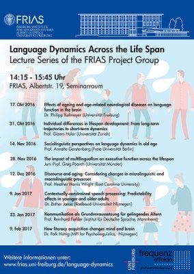 Language Dynamics across the Life Span