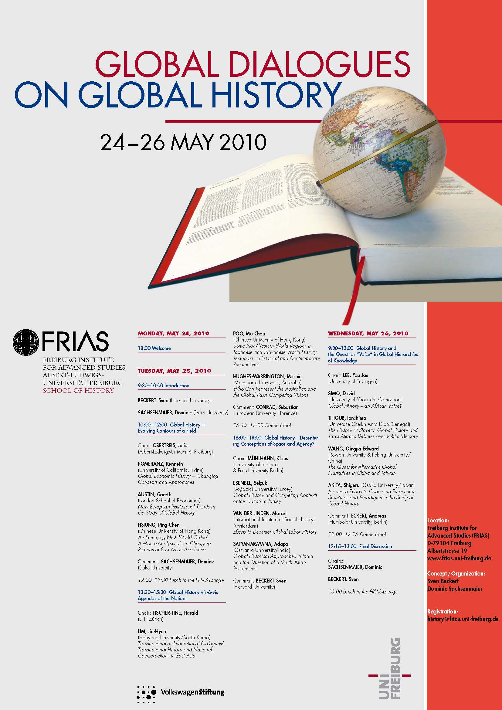 Internationale Konferenzen zur globalen und europäischen Geschichtsschreibung an der FRIAS School of History