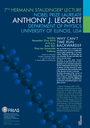 Nobelpreisträger Anthony Leggett hält 7. Hermann Staudinger Lecture