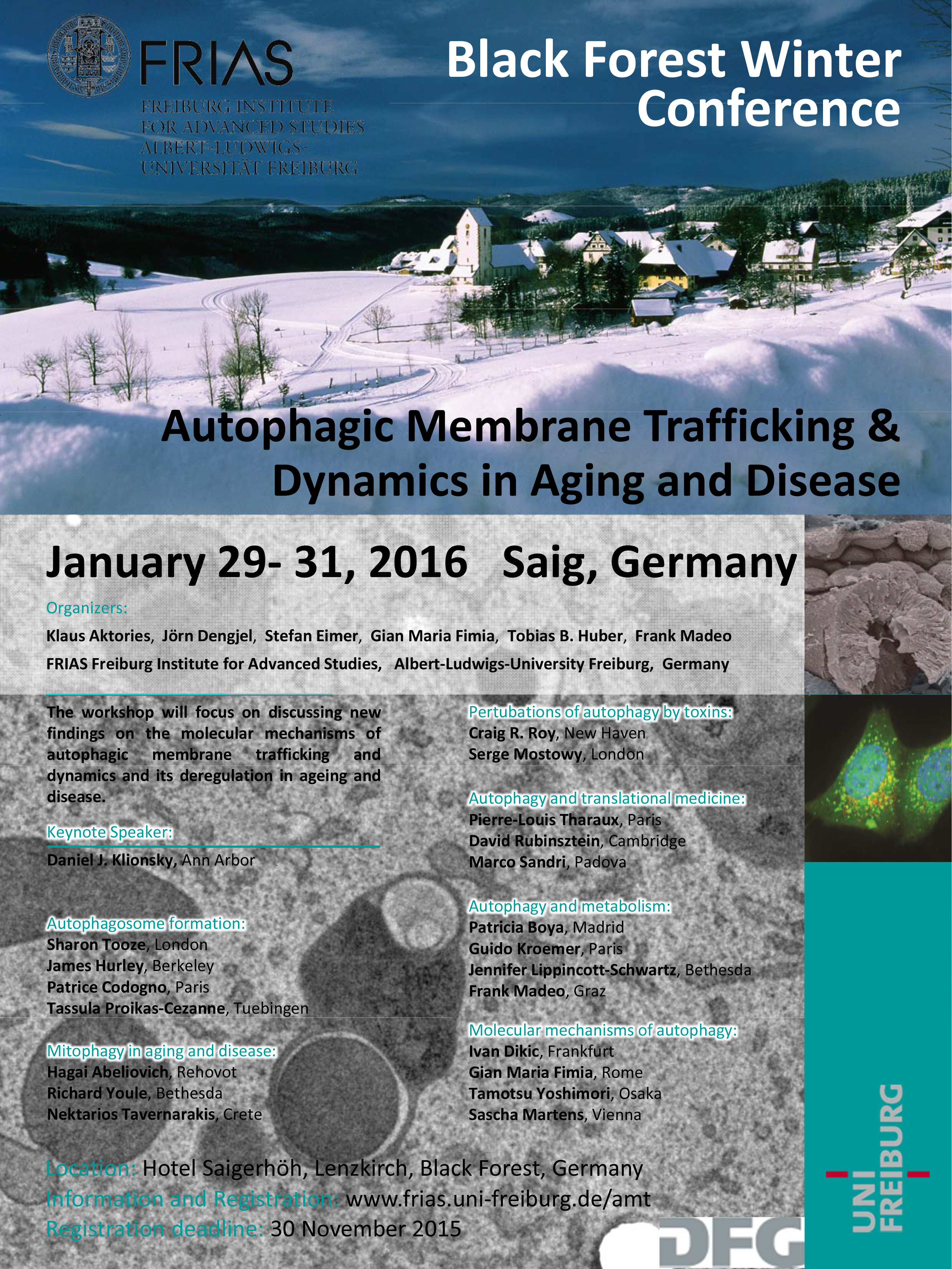 FRIAS-Fellows organize first international meeting on autophagy in Germany